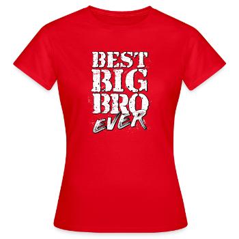 big bro - Frauen T-Shirt - Rot - Vorne - AI Model Female 172 dark (172cm)