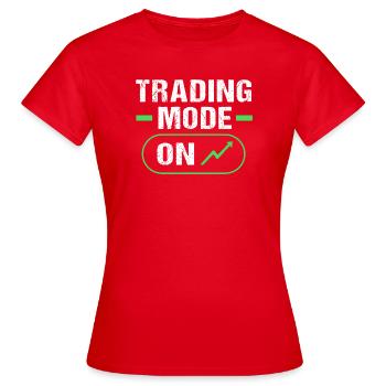 Aktien Finanzen Geld Trading Bitcoin Kapital - Frauen T-Shirt - Rot - Vorne - AI Model Female 172 dark (172cm)