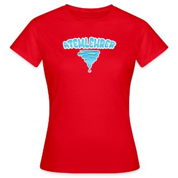 Profession Instructeur de respiration - T-shirt Femme - rouge - Devant - AI Model Female 172 dark (172cm)