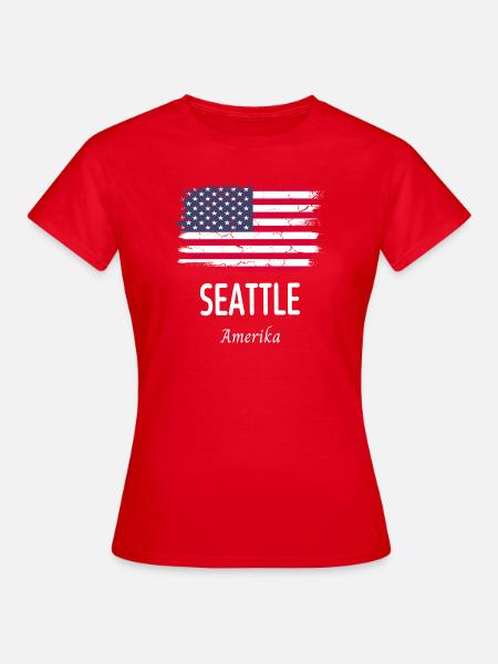 Seattle - Frauen T-Shirt - Rot