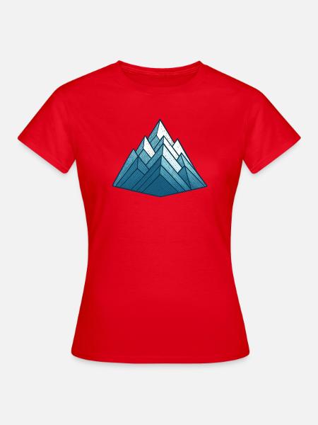 Berg – Ski – Wandern - Frauen T-Shirt - Rot