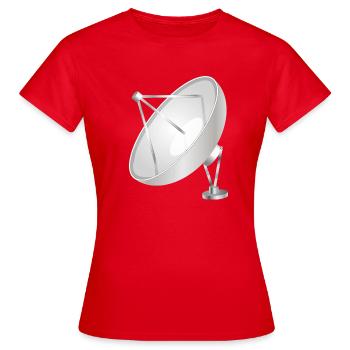 Antenne paraboise à l’aspect moderne et net - T-shirt Femme - rouge - Devant - AI Model Female 172 dark (172cm)
