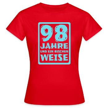 Sagesse 98 - T-shirt Femme - rouge - Devant - AI Model Female 172 dark (172cm)