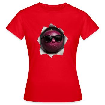 Passionsfrucht Obst - Frauen T-Shirt - Rot - Vorne - AI Model Female 172 dark (172cm)