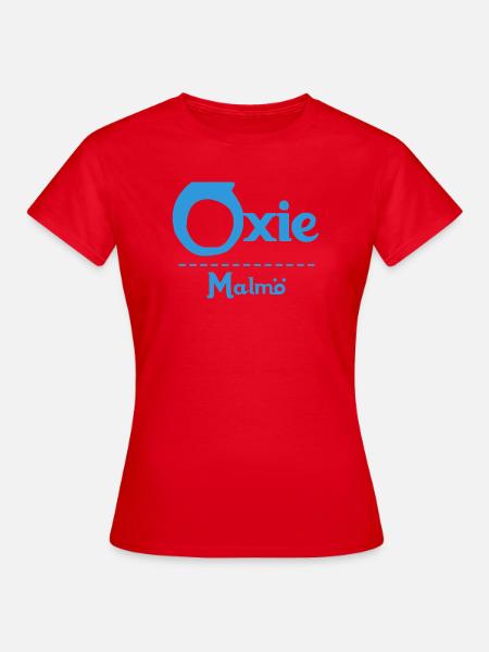Oxie – Malmö Sky Blue Design - Frauen T-Shirt - Rot