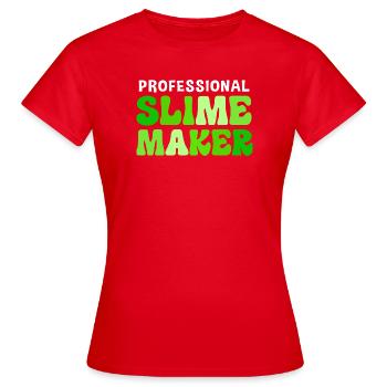 Slime visqueux Slime - T-shirt Femme - rouge - Devant - AI Model Female 172 dark (172cm)