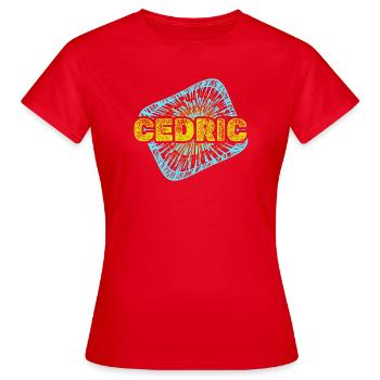 Cedric as leisure time - Women's T-Shirt - red - Front - AI Model Female 172 dark (172cm)