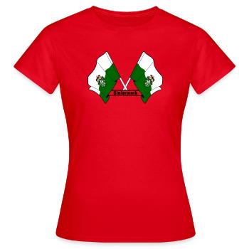 Drapeaux de Styrie avec texte - T-shirt Femme - rouge - Devant - AI Model Female 172 dark (172cm)