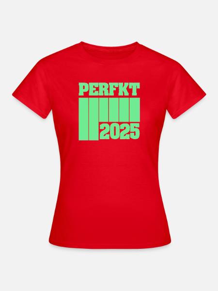 2025 - Frauen T-Shirt - Rot