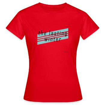 L’hiver durable - T-shirt Femme - rouge - Devant - AI Model Female 172 dark (172cm)