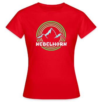 Corne de brume - T-shirt Femme - rouge - Devant - AI Model Female 172 dark (172cm)