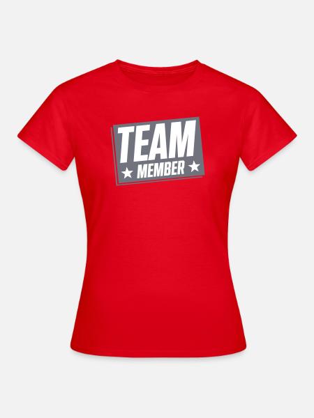 Teammitglied Badge Motiv - Frauen T-Shirt - Rot