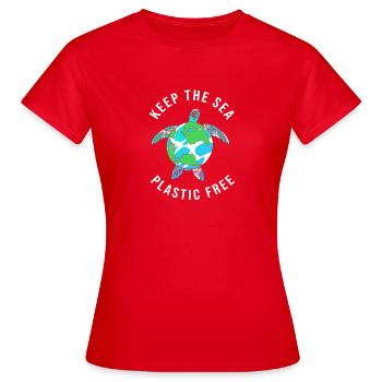Changement climatique Environnement Protection de l’environnement - T-shirt Femme - rouge - Devant - AI Model Female 172 dark (172cm)