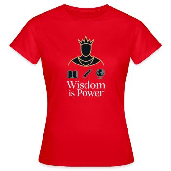 Couronne de la Sagesse - T-shirt Femme - rouge - Devant - AI Model Female 172 dark (172cm)