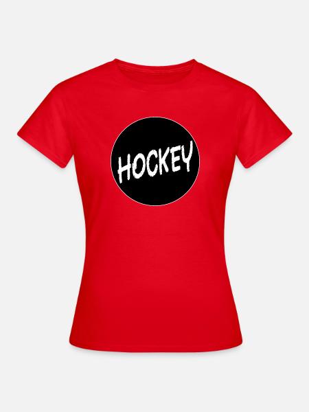 Eishockeyspieler - Frauen T-Shirt - Rot