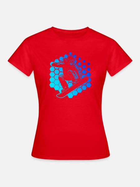 Snowboard Stil für jeden Anlass - Frauen T-Shirt - Rot