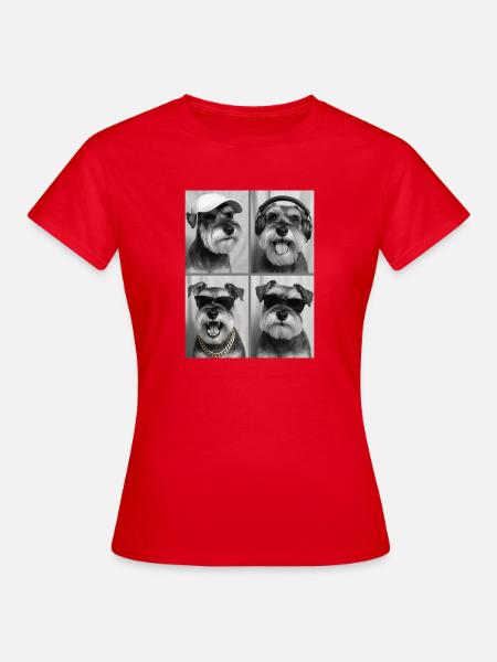 Zwergschnauzer - Frauen T-Shirt - Rot