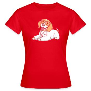 Receptionist Medicine Receptionist - Women's T-Shirt - red - Front - AI Model Female 172 dark (172cm)