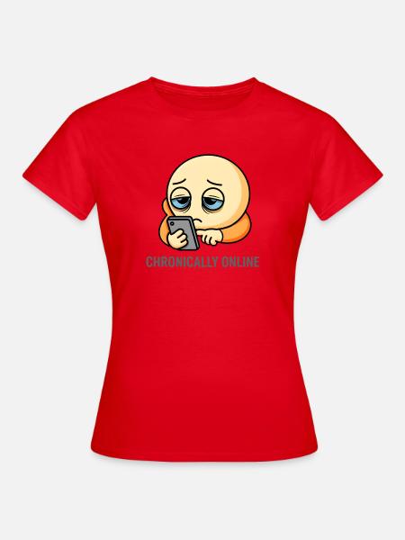 Chronisches Online Kid - Frauen T-Shirt - Rot