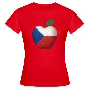 Tchéquie - T-shirt Femme - rouge - Devant - AI Model Female 172 dark (172cm)