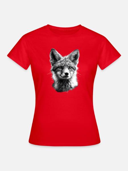Polarfuchs Schneefuchs Eisfuchs Süßer Weißer Fuchs - Frauen T-Shirt - Rot