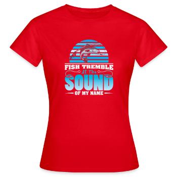 Pêcheurs Pêcheurs Pêcheurs Pêcheurs Pêcheurs Sportifs - T-shirt Femme - rouge - Devant - AI Model Female 172 dark (172cm)