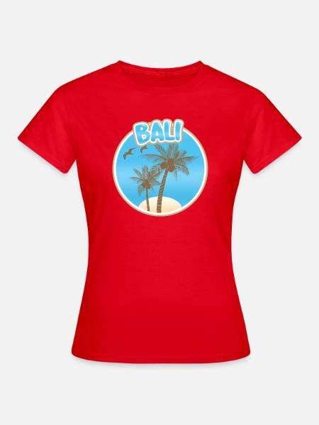 Geschenk für Bali - Frauen T-Shirt - Rot