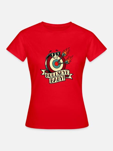 Bullseye Baby - Frauen T-Shirt - Rot