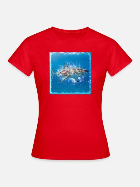 Trance Shark - Frauen T-Shirt - Rot