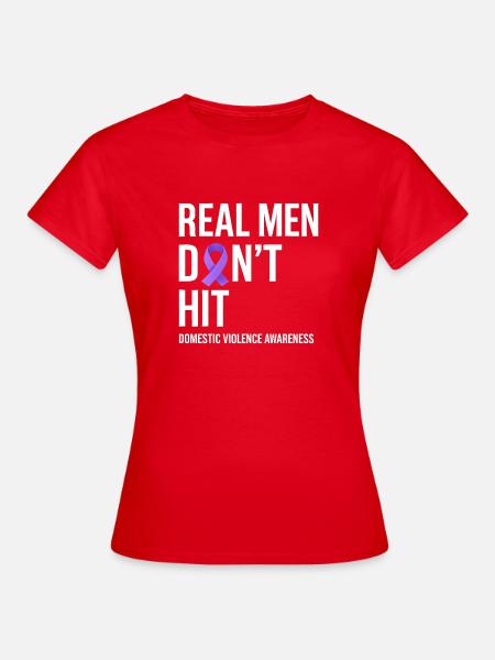 Echte Männer treffen kein Bewusstsein - Frauen T-Shirt - Rot
