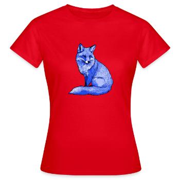 Renard Arctique - T-shirt Femme - rouge - Devant - AI Model Female 172 dark (172cm)