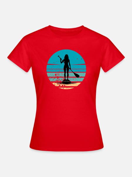 Paddle Paddle - Frauen T-Shirt - Rot