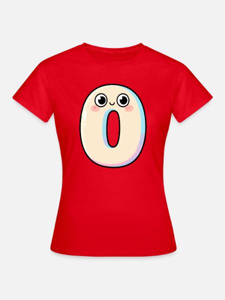 Zero Kawaii lächelt - Frauen T-Shirt - Rot