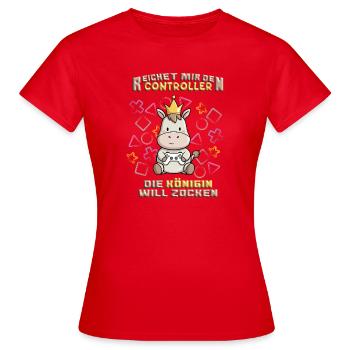 Conception de jeux avec le jeu d’âne - T-shirt Femme - rouge - Devant - AI Model Female 172 dark (172cm)