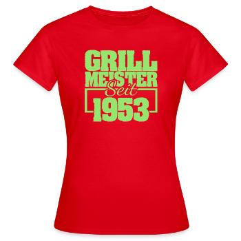 1953 - Frauen T-Shirt - Rot - Vorne - AI Model Female 172 dark (172cm)