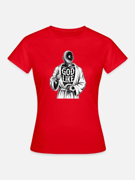 God Like Galaxy Design - Frauen T-Shirt - Rot