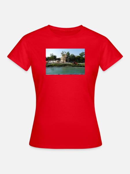Die Fischerhäuschen von Caorle - Frauen T-Shirt - Rot