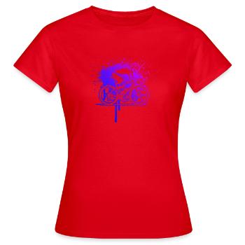 Roadbike Stil für jeden Anlass - Frauen T-Shirt - Rot - Vorne - AI Model Female 172 dark (172cm)