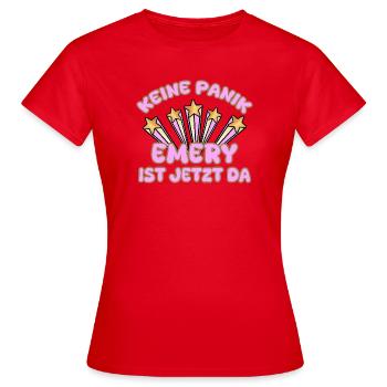Frauenname Emery - Frauen T-Shirt - Rot - Vorne - AI Model Female 172 dark (172cm)