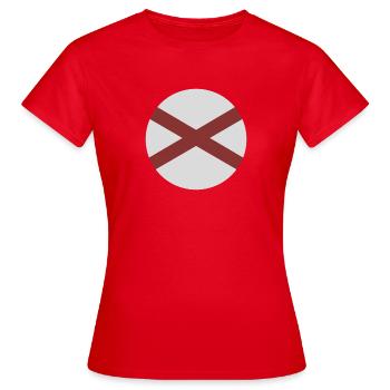 Drapeau rond de l’Alabama - T-shirt Femme - rouge - Devant - AI Model Female 172 dark (172cm)
