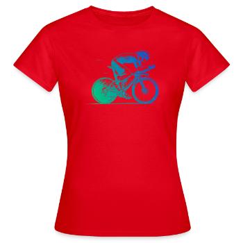 Super cadeau pour vélo de route - T-shirt Femme - rouge - Devant - AI Model Female 172 dark (172cm)