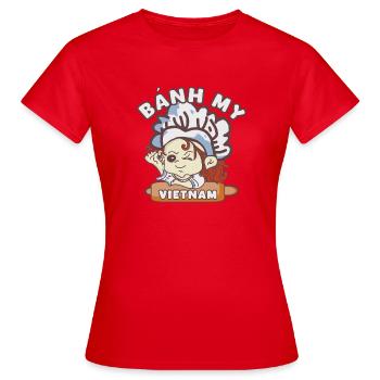 banh mi Vietnam - Women's T-Shirt - red - Front - AI Model Female 172 dark (172cm)