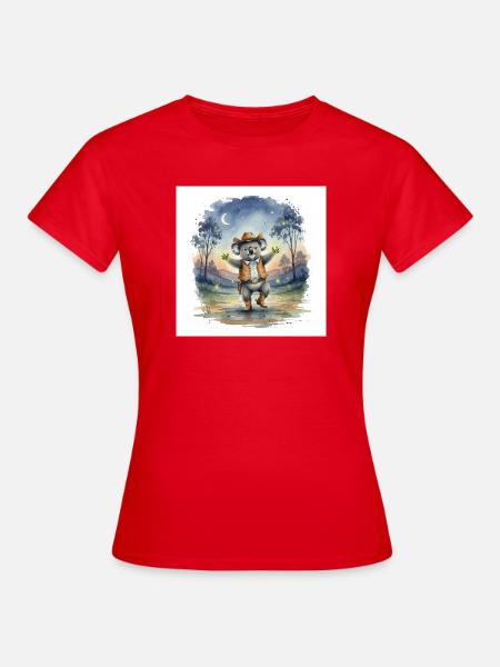 Mehni der cowboyKoala - Frauen T-Shirt - Rot