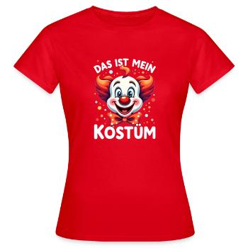 Carnival Clown Costume Carnival Carnival - Women's T-Shirt - red - Front - AI Model Female 172 dark (172cm)