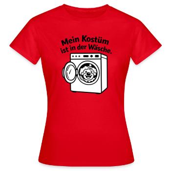 Karneval_Muffel : Costume en lingerie - T-shirt Femme - rouge - Devant - AI Model Female 172 dark (172cm)