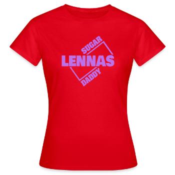 Lennas - T-shirt Femme - rouge - Devant - AI Model Female 172 dark (172cm)