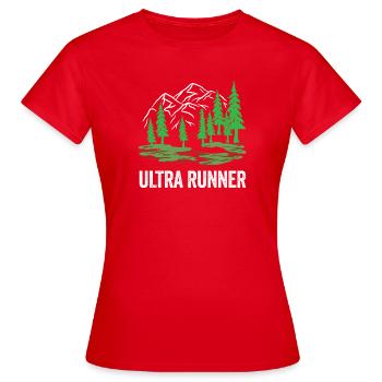 Ultra coureur - T-shirt Femme - rouge - Devant - AI Model Female 172 dark (172cm)