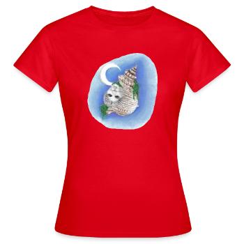 04. Erinnererseele - Frauen T-Shirt - Rot - Vorne - AI Model Female 172 dark (172cm)