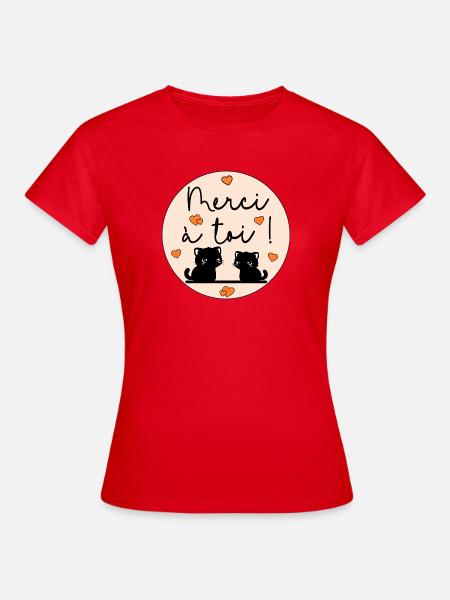 Chats Merci à toi - Frauen T-Shirt - Rot