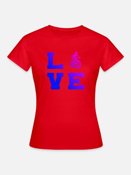 Direkte Mountainbike Aussage - Frauen T-Shirt - Rot